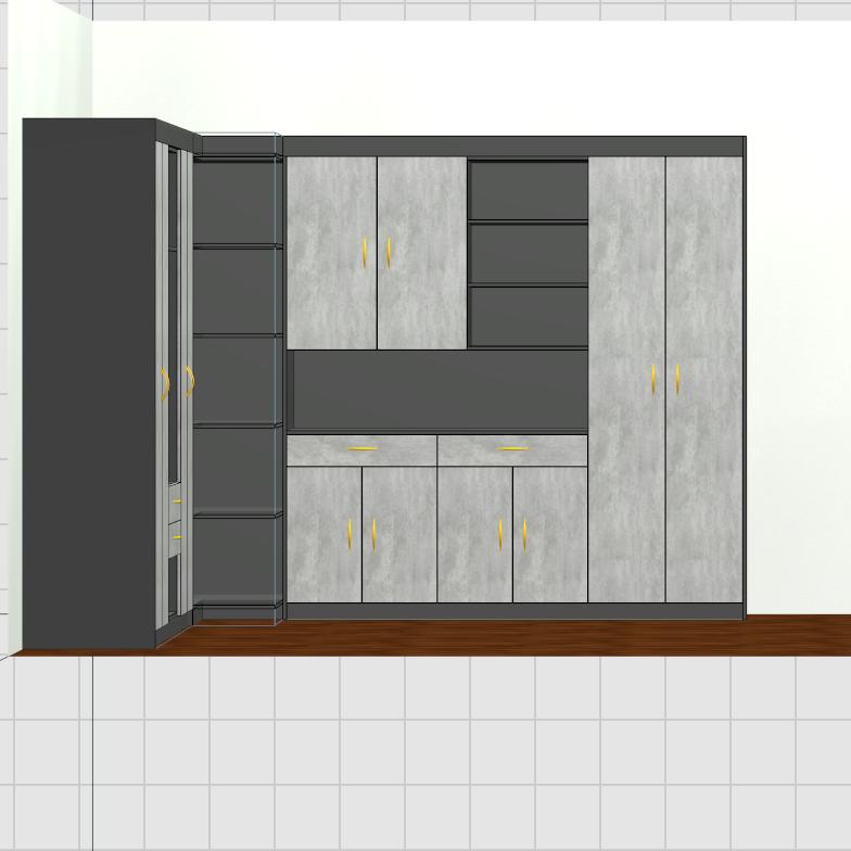 柜B3D模型