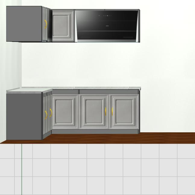 地柜A3D模型