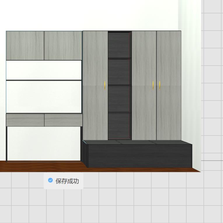 地柜A3D模型