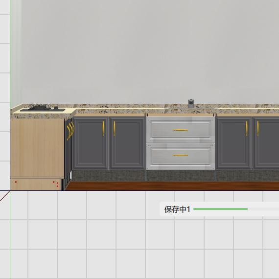 地柜A3D模型